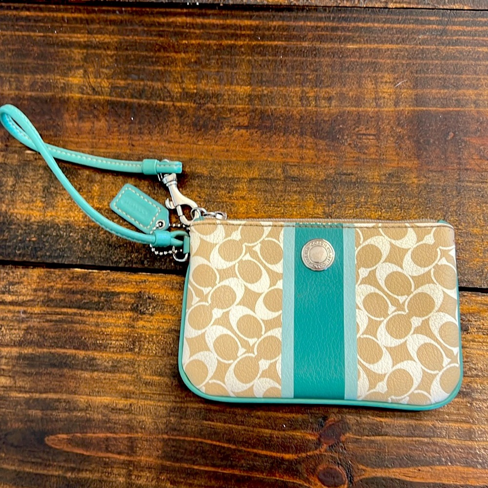 Coach coin purse wristlet